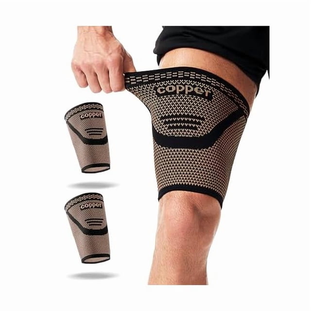 wonima11 1 Pair Thigh Compression Sleeve, Hamstring Compression Sleeve for Men and Women, Anti-Slip Upper Leg Sleeves for Recovery, Running, Sports and Workout