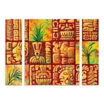 Trademark Fine Art 'Mayan Titles' Multi Panel Art Set by Marion Rose