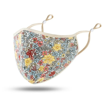 

Unisex Mouth-muffle Half Face Covering With Adjustable Ear Buckle Fashion Floral Clothing Washable Reasuable Breathable
