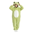 thumbnail image 5 of Ruyang Kids Frog Onesie Plush Fuzzy Funny Animal Jumpsuits Boys Girls Fleece Warm One Piece Halloween Dress Up Clothes, 5 of 8