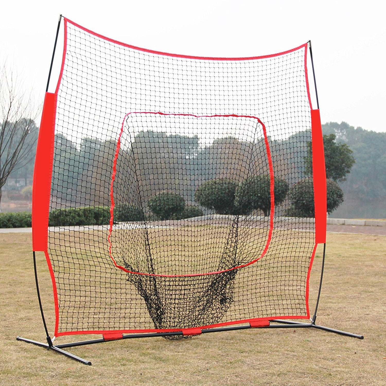 Zeny 7 x 7' Baseball Softball Net Practice Hitting Pitching Batting & Catching W Bag by
