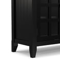 thumbnail image 5 of Simpli Home Acadian 53 inch Wide Solid Wood Transitional Tall TV Stand in Black For TVs up to 60 inches, 5 of 12