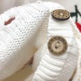 thumbnail image 6 of Odeerbi Toddler Girls Knit Cardigan Sweater Fall Winter Thermal Sweater 1-8 Years Patchwork Heart-shaped Loose Button Up Long Sleeve Sweater Cardigan Toddler Clothes White, 6 of 7