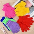 thumbnail image 4 of 6 Pairs Kid's Winter Warm Magic Gloves Children Stretchy Full Finger Knitted Gloves Boys Girls Student Mittens Gloves (Mixed Colors 1, 4-6 Years), 4 of 7