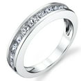 thumbnail image 1 of Bague de Fiançailles pour Homme en Argent Sterling avec Zircon Cubique Rond 4MM, 1 of 3