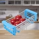 thumbnail image 5 of Estante retráctil de acero inoxidable para fregadero, cesta de almacenamiento de frutas, organizador de cocina, 3 colores, azul, 5 of 8