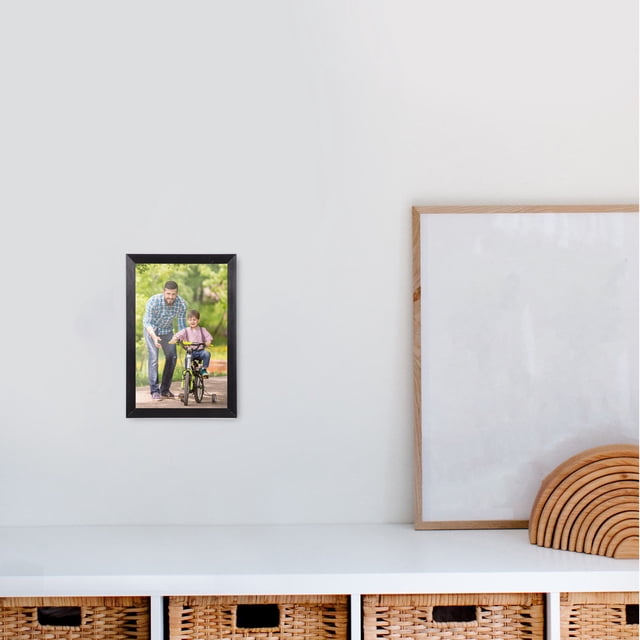 unbranded Marco Para Fotos De Pared En Aluminio Negro Con Para Hogar