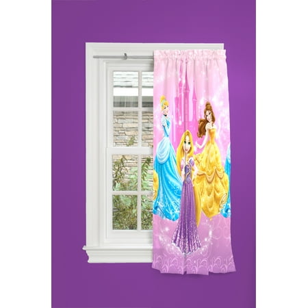 Disney Princesses Kids Lights Off Room Darkening Curtain Panel 63