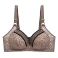thumbnail image 1 of Gibobby Sujetador grande para mujer, cómodo, antiflacidez, Sexy, para edad media y avanzada, sin anillos de Brasier mujer busto(Gris,44), 1 of 3