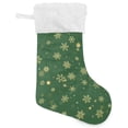 thumbnail image 2 of SKYSONIC Christmas Stocking Personalized Christmas Snowflake Large Candy Stocking Hanging Gift Xmas Stockings Decoration 1 PC for Family Holiday Party Ornaments Decor Fireplace, 2 of 7