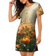 thumbnail image 2 of Easygdp Butterflies In Flower Field Camisón de manga corta para mujer, informal, estampado, 2 of 6
