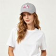 thumbnail image 2 of XIAOCHA Women's Printed Cancer Fight Baseball Cap Adjustable Support Trucker Hat Event Dad Hat,Grey, 2 of 4