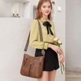 thumbnail image 2 of FALAN MULE Croosbody Bags for Women Leather Crossbody Purse Multi Pocket Shoulder Handbags, 2 of 6