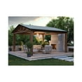 thumbnail image 2 of Pawley Collection One-Light Galvanized and Natural Rattan Indoor/Outdoor Hanging Pendant Light, 2 of 8