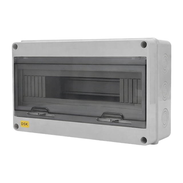 Dickly Distribution Box Circuit Breaker Box Easy Installation with DIN Rail Rugged Wall 30x10.8x20cm