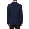 thumbnail image 3 of INSPIRE CHIC Men's Coat Slim Fit Blazer Single Breasted One Button Formal Coat M Navy Blue, 3 of 7