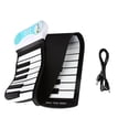 thumbnail image 3 of Sonducket Principiante de piano portátil 37 teclas 1: 1 Teclado de silicona de práctica de piano plegable con altavoz Accesorios para instrumentos musicales Sonducket OD000614-00, 3 of 6