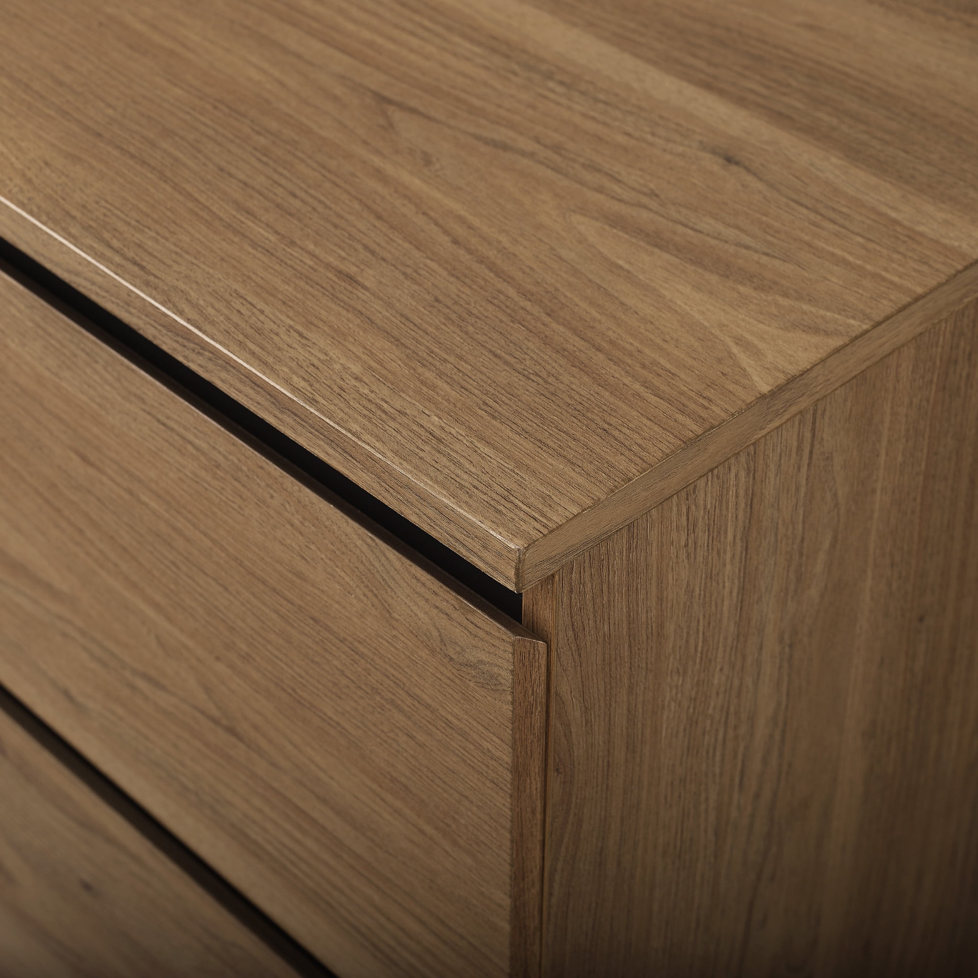 River Street Designs Milton Four-Drawer Dresser, English Oak
