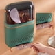 thumbnail image 5 of Estante de cocina para colgar cubiertos, resistente al agua y al óxido, con compartimentos y tapa esmaltada en color verde., 5 of 8