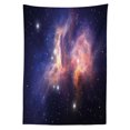 thumbnail image 3 of Ambesonne Galaxy Tablecloth Rectangular Table Cover, Stardust in Universe, 60"x84", Purple Blue Orange, 3 of 4