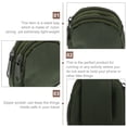 thumbnail image 5 of OULII waist bag for workout with storage space Army Green 1Pack, 5 of 5