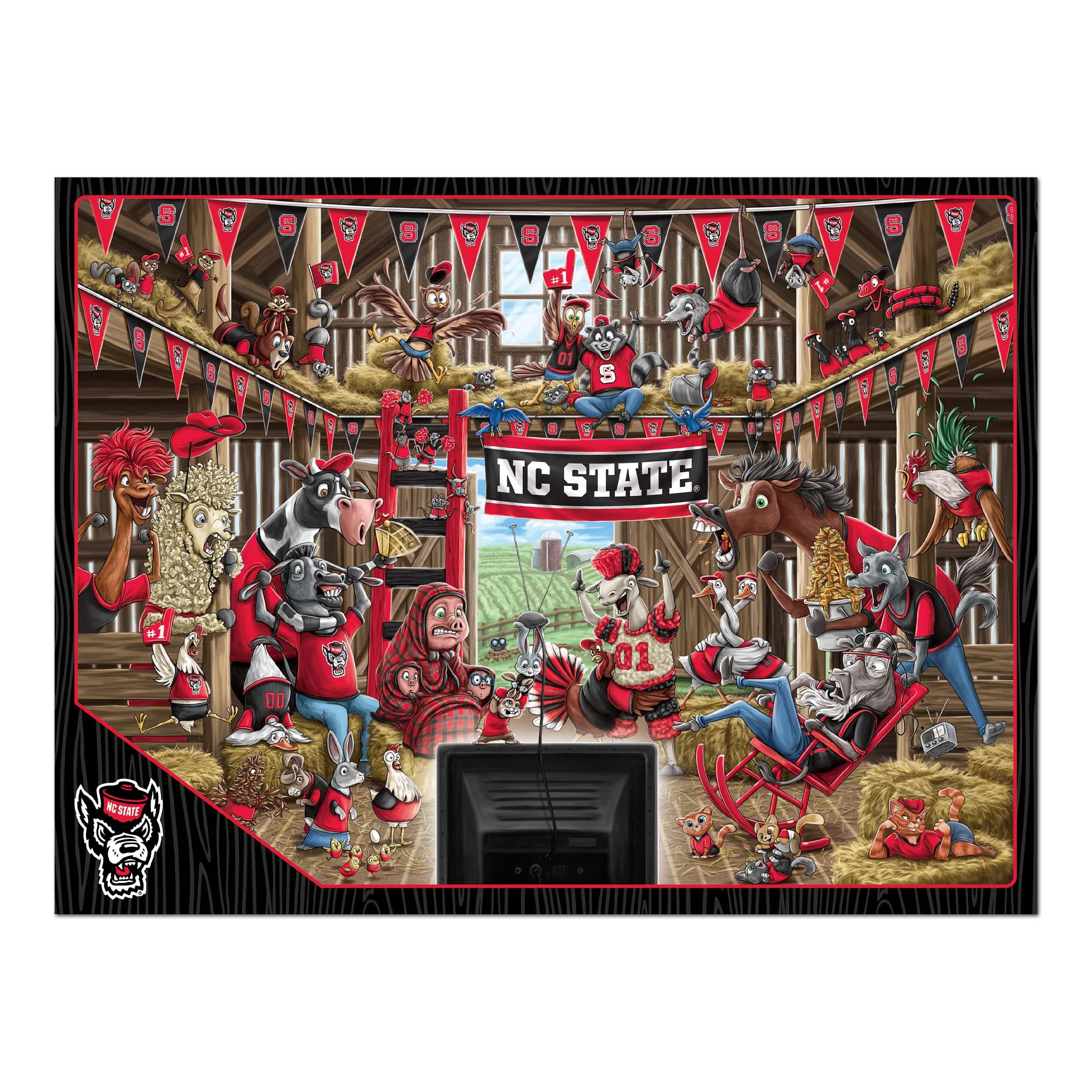 YouTheFan NCAA NC State Wolfpack Barnyard Fans Puzzle - 500 Piece