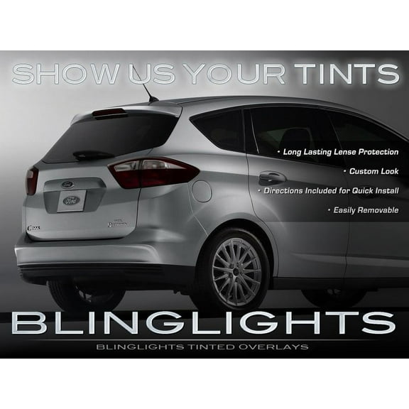 Ford C-Max Tinted Tail Lamps Lights Overlays Kit Smoked Protection Film