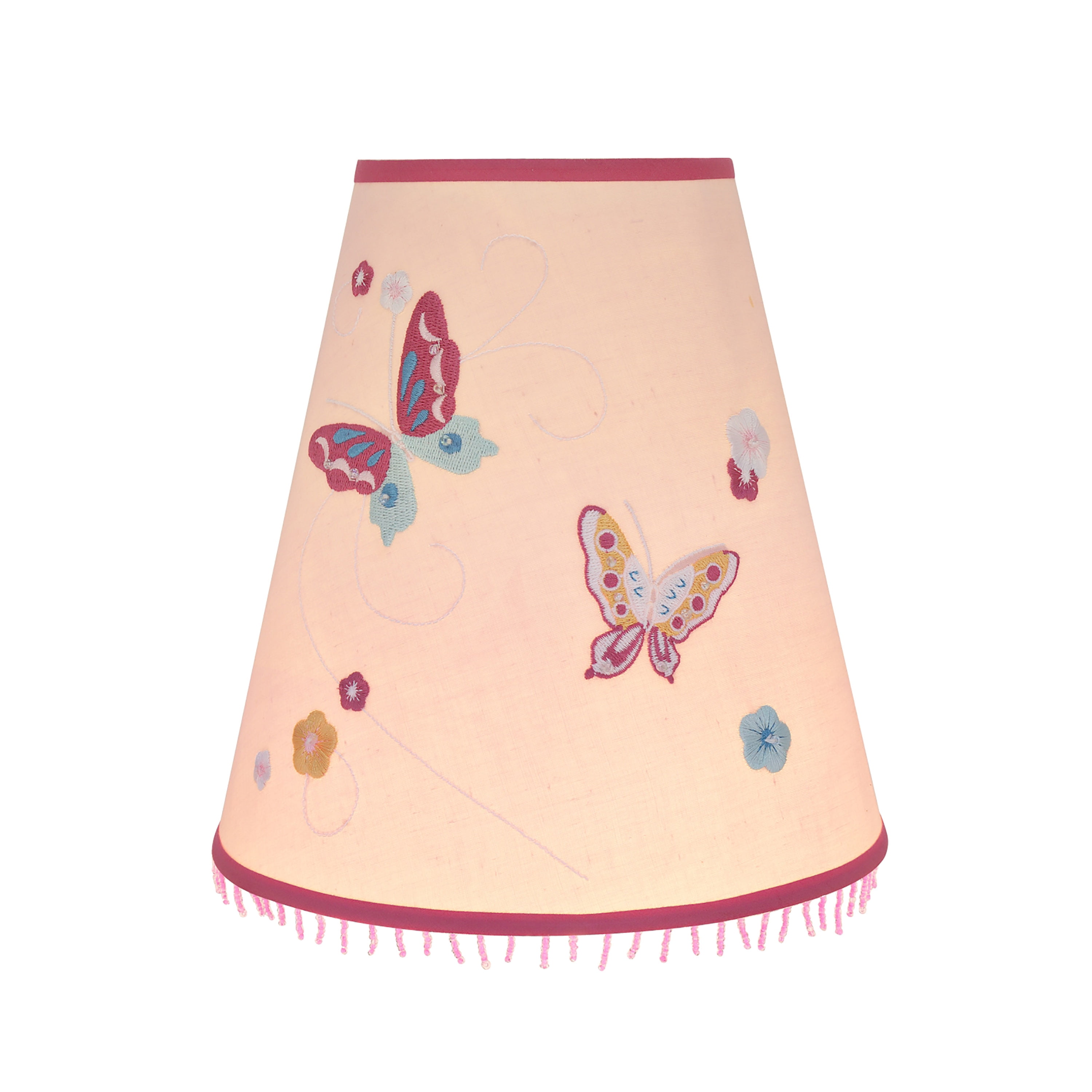 Aspen Creative 58826 Transitional Hardback Empire Shaped UNO Construction Lamp Shade in Pink, 8" wide (4 1/4" x 8" x 8 1/4")