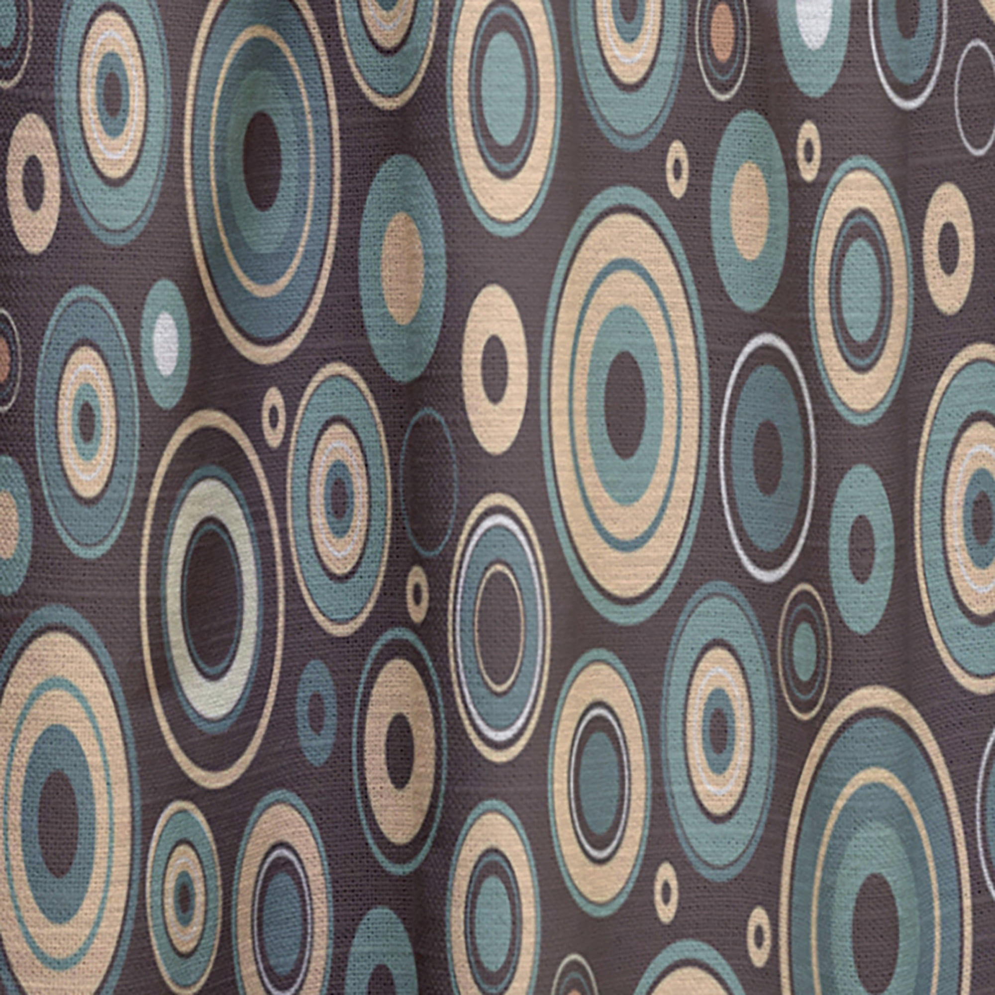 Designart 'Colorful Circular Dance IX' Mid-Century Modern Curtain Panel