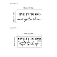 thumbnail image 3 of Adhesivo de pared Give It to God and Go to Sleep (PVC, 30 x 70 cm), 3 of 3