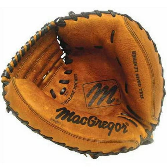 MacGregor 33.5" MAC Varsity Series Baseball Catchers Mitt, Right Hand Throw