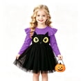 thumbnail image 2 of RFQWOVSR Girls Long Sleeve Tutu Mesh Princess Dress Halloween Party Gown 4-5 Years, 2 of 6