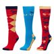 thumbnail image 1 of Dublin - Calcetines para Botas de Agua con Rombos para Adultos Unisex - Pack de 3 (Coral), 1 of 2