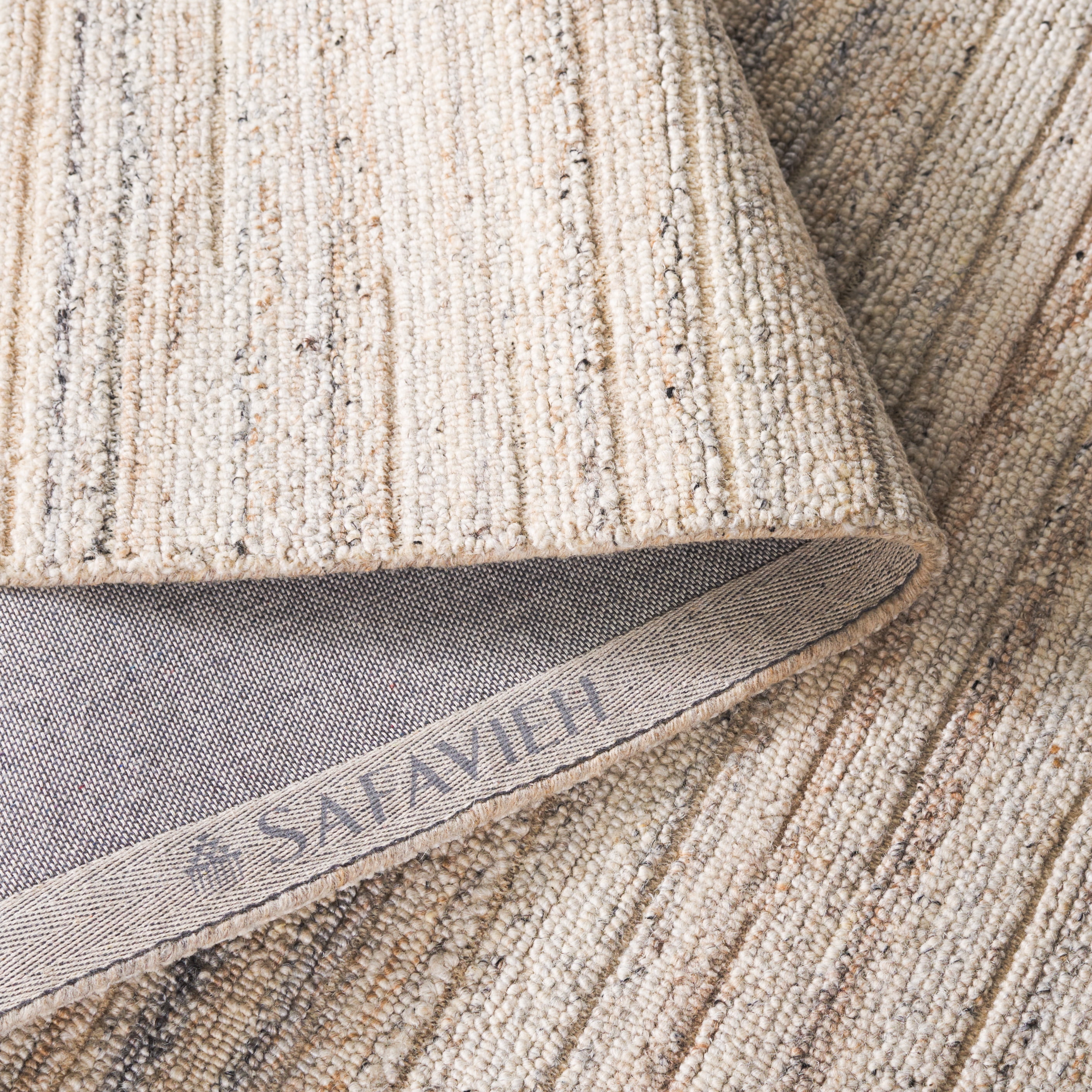 SAFAVIEH Natura Simone Striped Area Rug, Beige, 6' x 9'