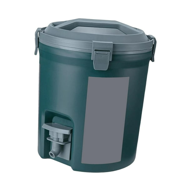 Cubo de aislamiento para acampar con grifo, cubo de hielo para bebidas de gran capacidad. Verde