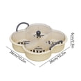 thumbnail image 3 of YEYHDS Fruit Dish Household Living Room Coffee Table Plastic Candy Box Snacks Storage Packing Compartments Placed Dry Fruit Tray Clearance Sales Today Deals Prime, 3 of 6