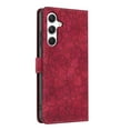thumbnail image 3 of Leather For Samsung Galaxy A17 / A26 Case Cherry Blossom Embossed 3-card  Flip Wallet Leather Case With Card Holder Magnetic Closure  Phone Cases Cover,Red,For Galaxy A17 / A26, 3 of 8