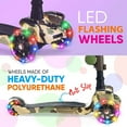 thumbnail image 4 of Open Box Hurtle ScootKid 3 Wheel Child Toy Scooter with LED Wheel Lights, Camo, 4 of 7