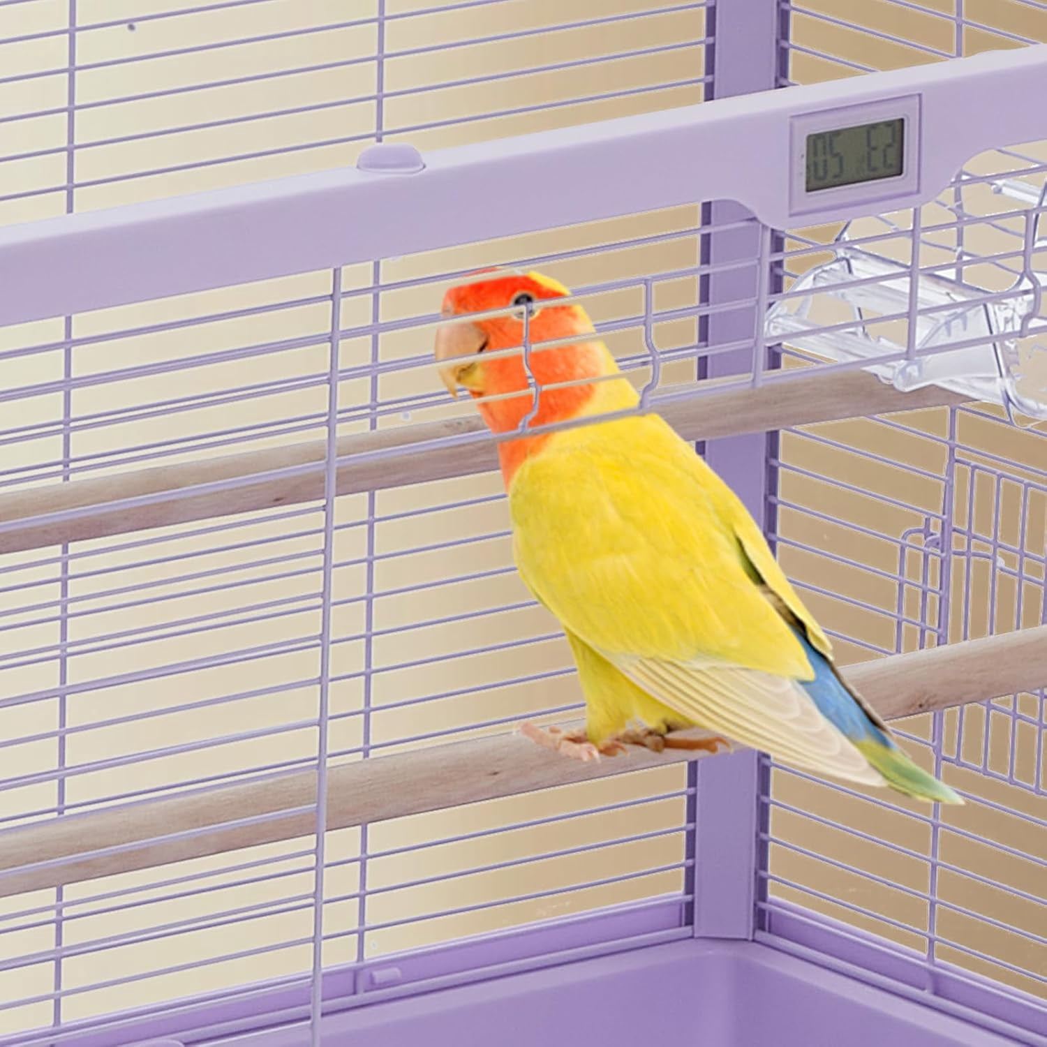 Extra Large Bird Cage,Metal Pet Cage with Detachable Stand for Many Bird Species
