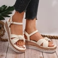 thumbnail image 5 of Mepaouo Espadrille Dressy Wedge Sandals Women's Platform Casual Summer Slip on Shoes with Ankle Strap, 5 of 7
