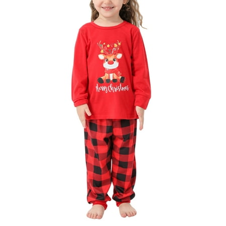 

MERSARIPHY Christmas Parent-child Long Sleeve Printing Nightwear Set/ Jumpsuit