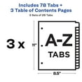 thumbnail image 5 of Avery A-Z Legal Exhibit 26 Tab Dividers, Unpunched, 3 Sets (21874), 5 of 7