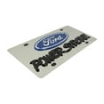thumbnail image 2 of Ford Dual Logo Power Stroke License Plate (Chrome), 2 of 3