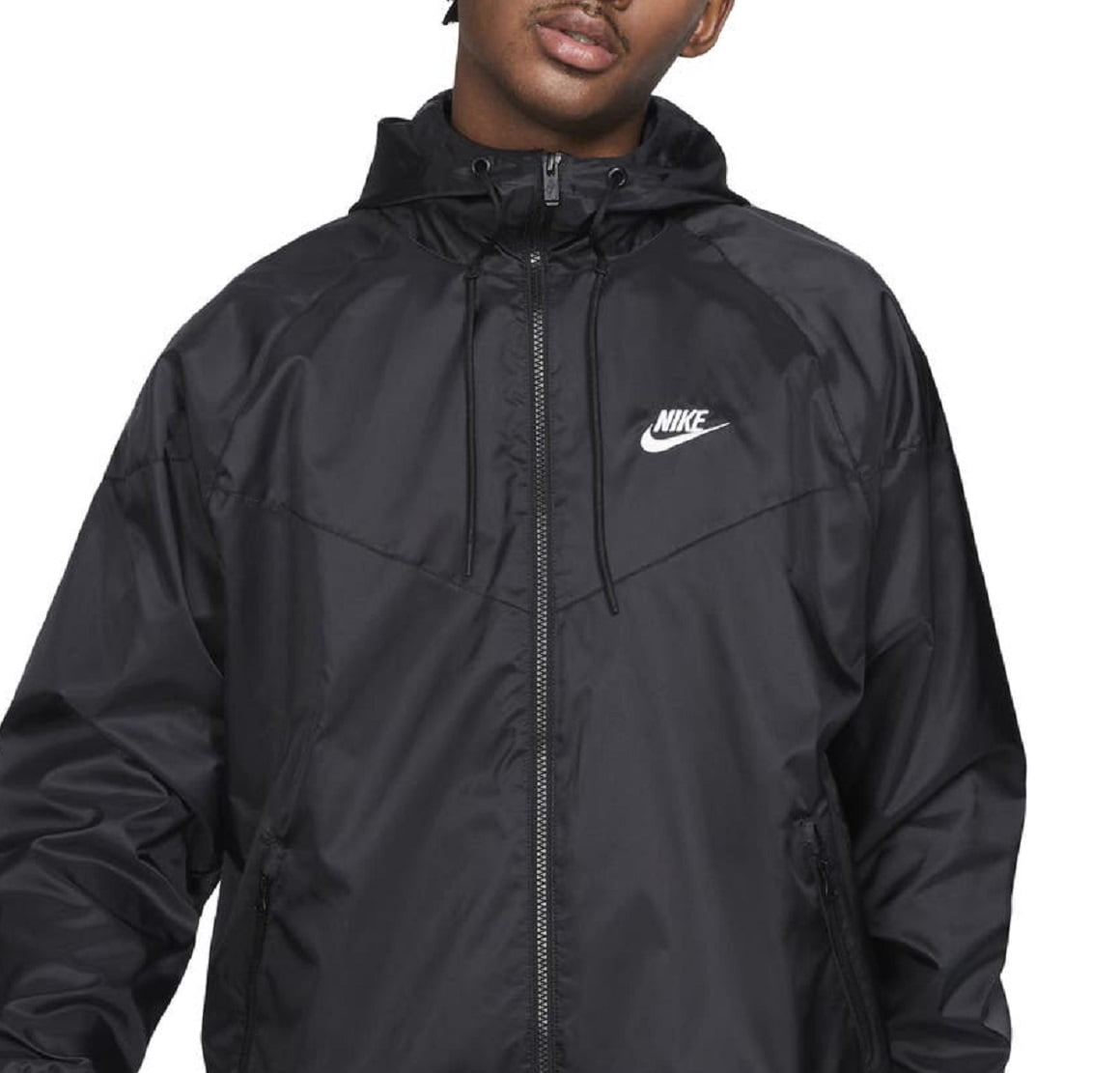 Men's Nike Black Sportswear Windrunner Hooded Jacket - XL