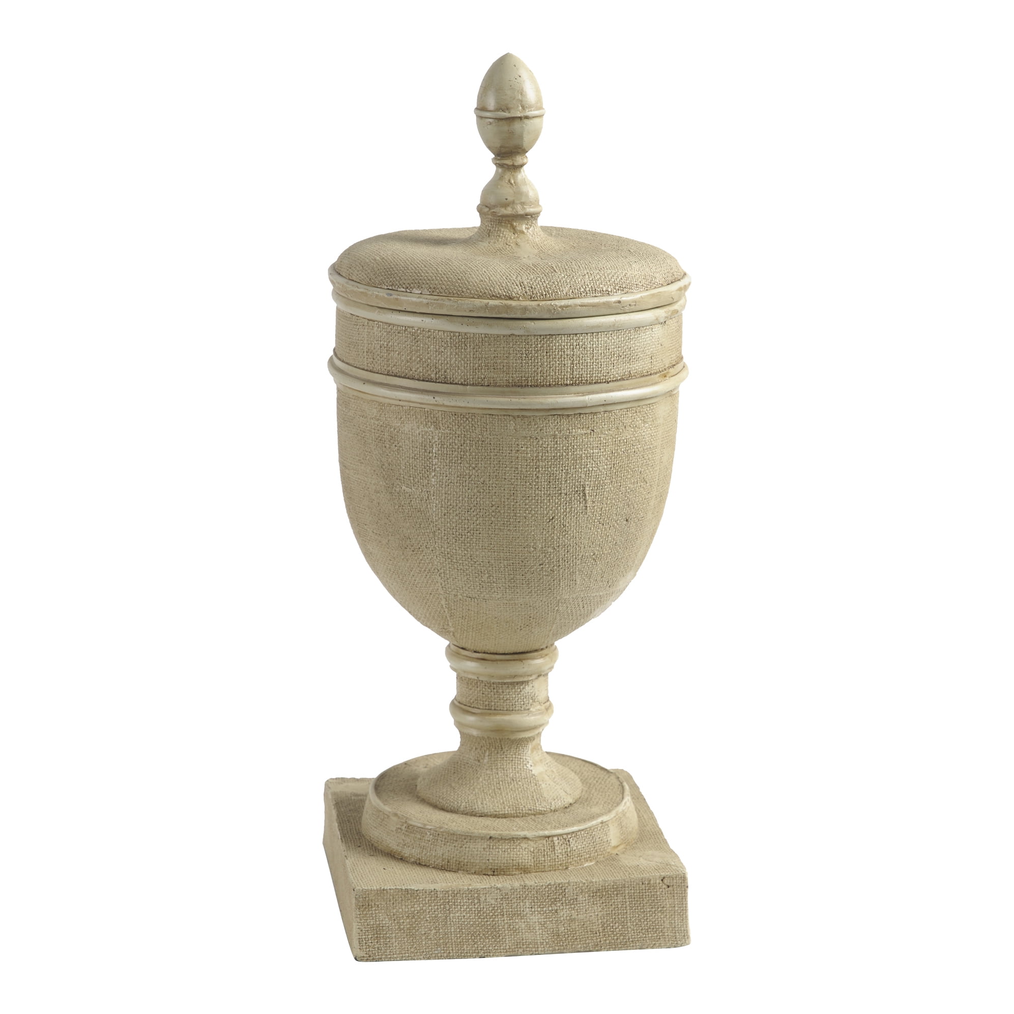 Chester Pedestal Vase with Lid 9"x21.5"