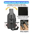 thumbnail image 4 of Bandolera Geanbun antirrobo USB, impermeable, marrón, 4 of 8