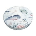 thumbnail image 2 of Lsque Sea Animals Round Bar chair cushion covers Velvet Fabric Premium Comfort Protects from Scratches and Stains for 14-17 Inch Chair- 12 inch, 2 of 7