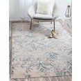 thumbnail image 1 of Unique Loom Paris Collection Pastel Tones Traditional Distressed Blue Area Rug (10' 0 x 13' 0), 1 of 5