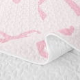 thumbnail image 5 of Erosebridal Girls Pink Bowknot Twin Quilt Set For Kids,Dreamy Princess Themed Twin Coverlet Set,2-Piece, 5 of 7