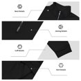 thumbnail image 6 of Mens Quarter Zip Pullover Long Sleeve Fall Sweatshirt with Kangaroo Pocket Sporty Hiking Outdoor Tops, 6 of 9